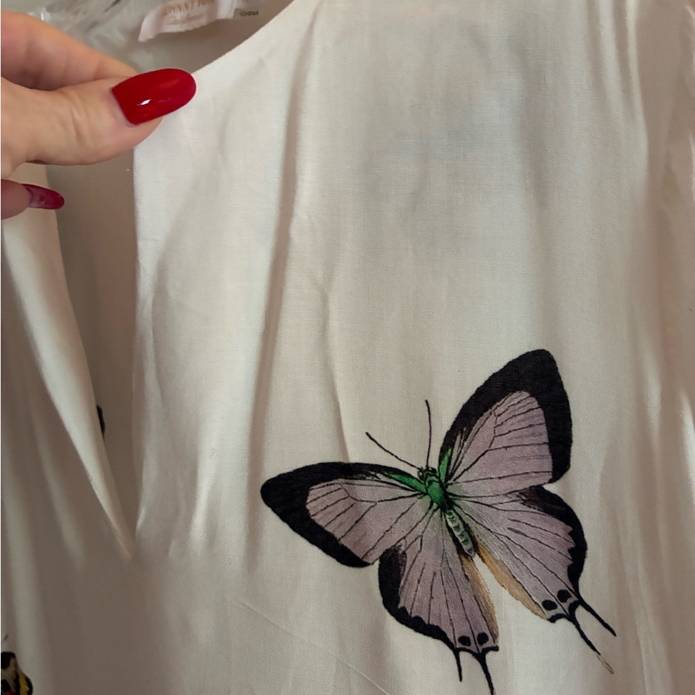 Johnny Was Colorful Butterfly Dress - Picture 7 of 8